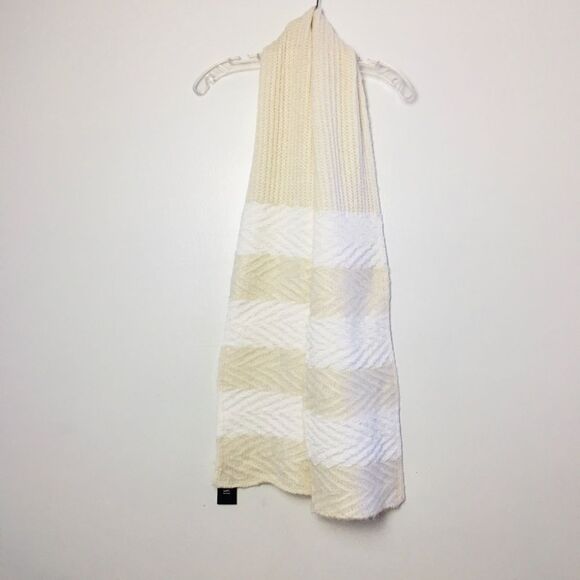 INC Scarf Chenille Striped Arrow-Stitch Muffler Neck warmer - Picture 4 of 6